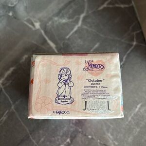 Precious Moments Little Moments “October” Angel Figurine w/ Box Enesco